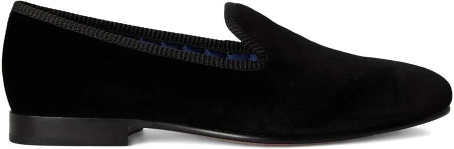 Polo Ralph Lauren Paxton fluwelen slippers Zwart