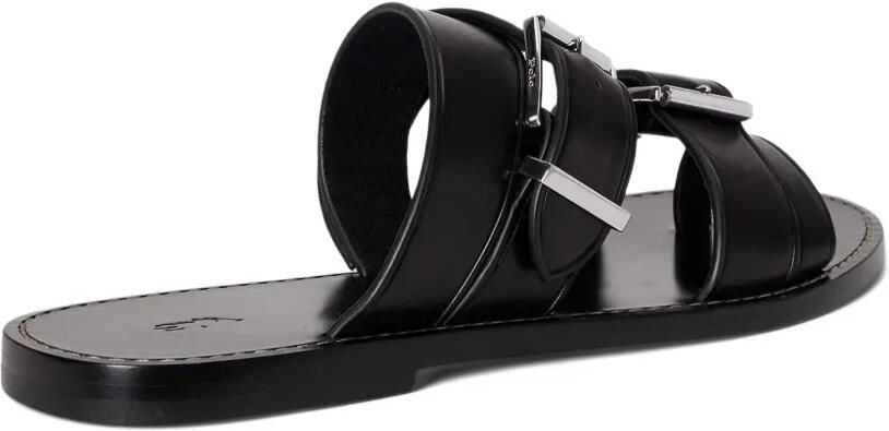 Polo Ralph Lauren Platte leren sandalen Zwart - Foto 4