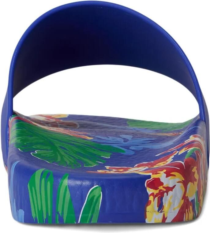 Polo Ralph Lauren Pony slippers met bloemenprint Blauw - Foto 2