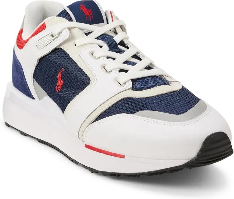 Polo Ralph Lauren Ponyleren sneakers met suède vlak Wit - Foto 4