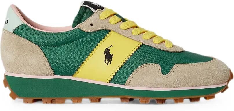 Polo Ralph Lauren Prl TRail125 sneakers met vlakken en logopatch Groen