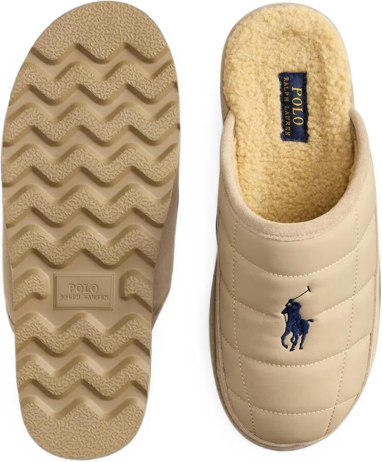 Polo Ralph Lauren Reade gewatteerde slippers met suède afwerking Blauw - Foto 2