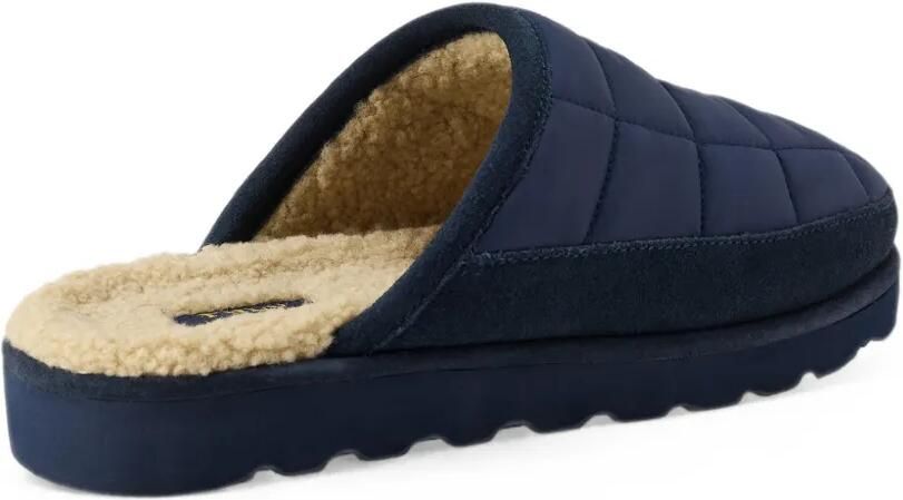 Polo Ralph Lauren Reade gewatteerde slippers met suède afwerking Blauw - Foto 7