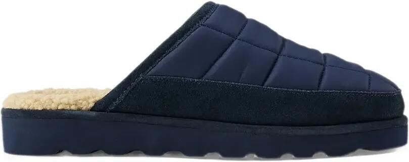 Polo Ralph Lauren Reade suede-trim quilted scuff slippers Blauw - Foto 2