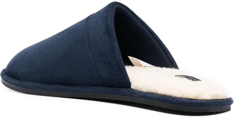 Polo Ralph Lauren Slippers met geborduurd logo Blauw - Foto 3