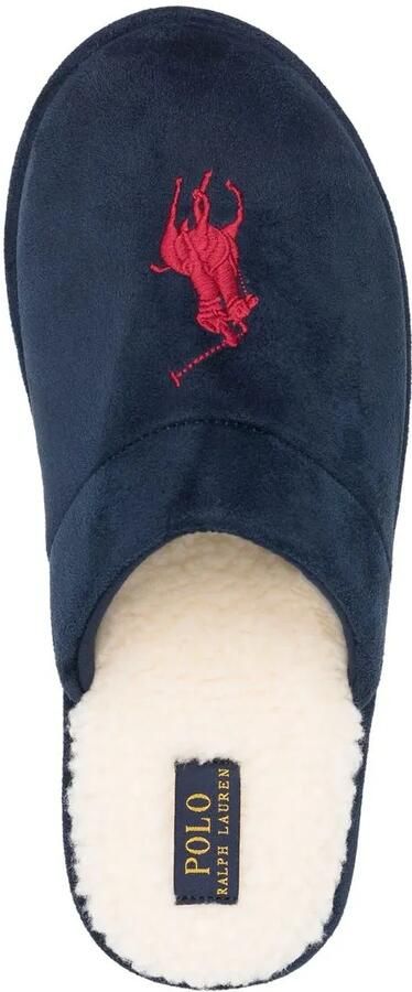 Polo Ralph Lauren Slippers met geborduurd logo Blauw - Foto 2
