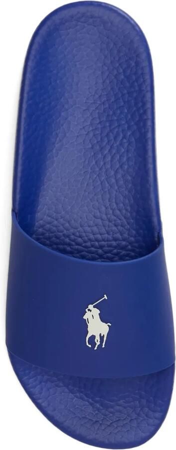 Polo Ralph Lauren Slippers met logopatch Blauw - Foto 4