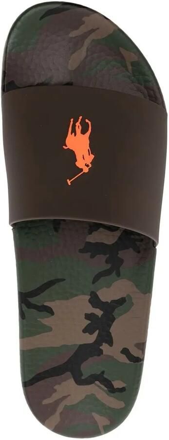 Polo Ralph Lauren Slippers met logoprint Groen - Foto 2