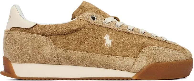 Polo Ralph Lauren Sneakers met geborduurd logo Beige