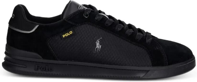 Polo Ralph Lauren Sneakers met geborduurde pony en vlakken Zwart