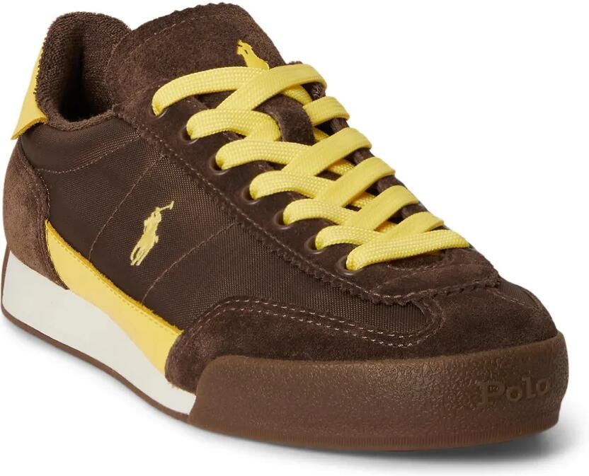 Polo Ralph Lauren Sneakers met logo Bruin