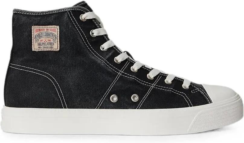 Polo Ralph Lauren Sneakers met logopatch Zwart