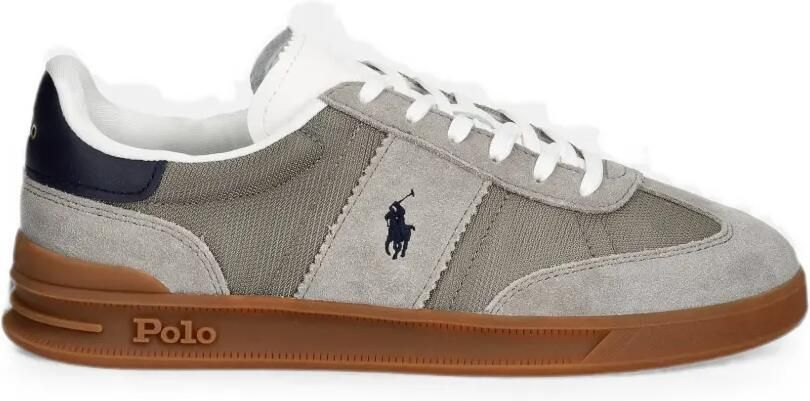 Polo Ralph Lauren Sneakers met suède afwerking en vlakken Grijs