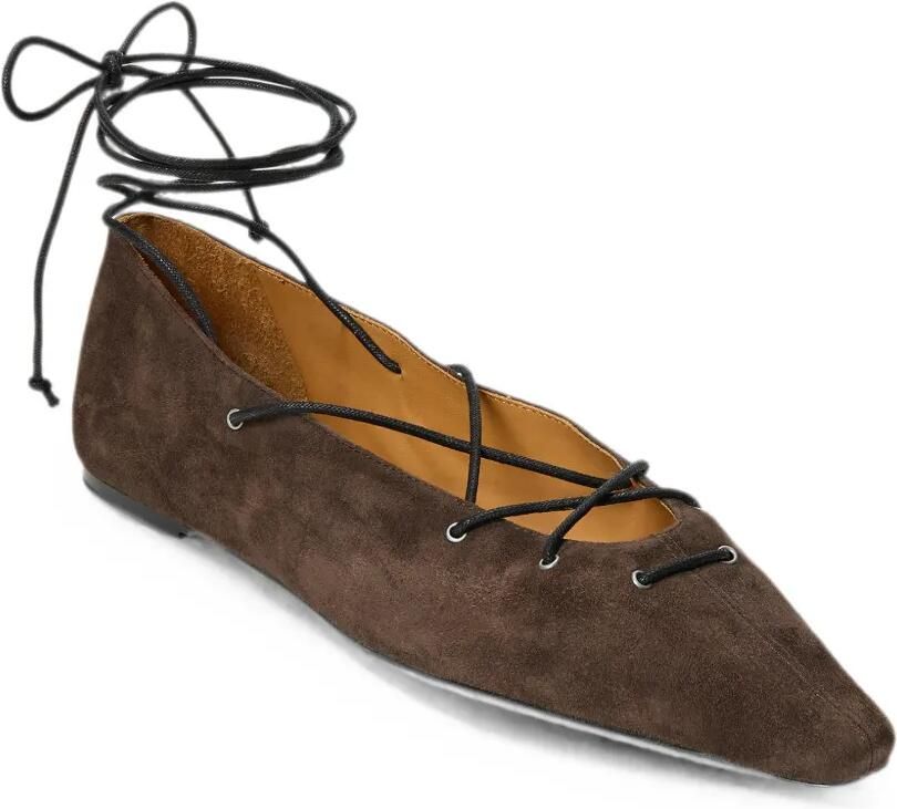 Polo Ralph Lauren Suède ballerina's Bruin