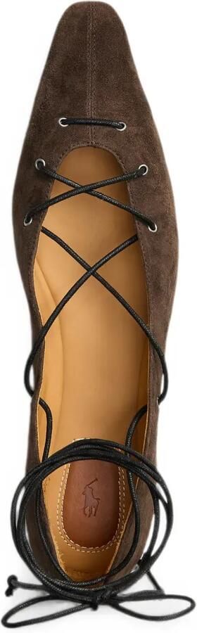 Polo Ralph Lauren Suède ballerina's Bruin - Foto 3