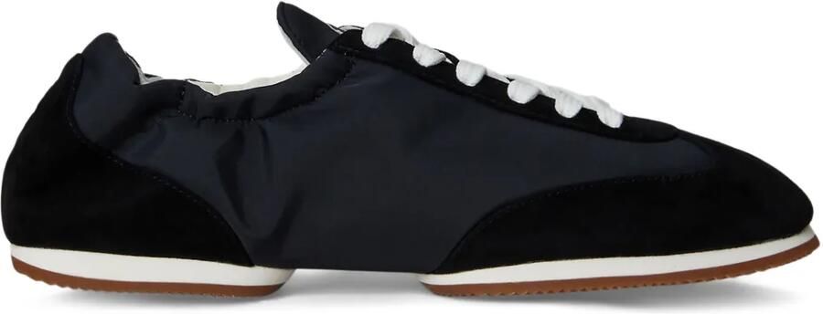 Polo Ralph Lauren Suède ballerina's Zwart