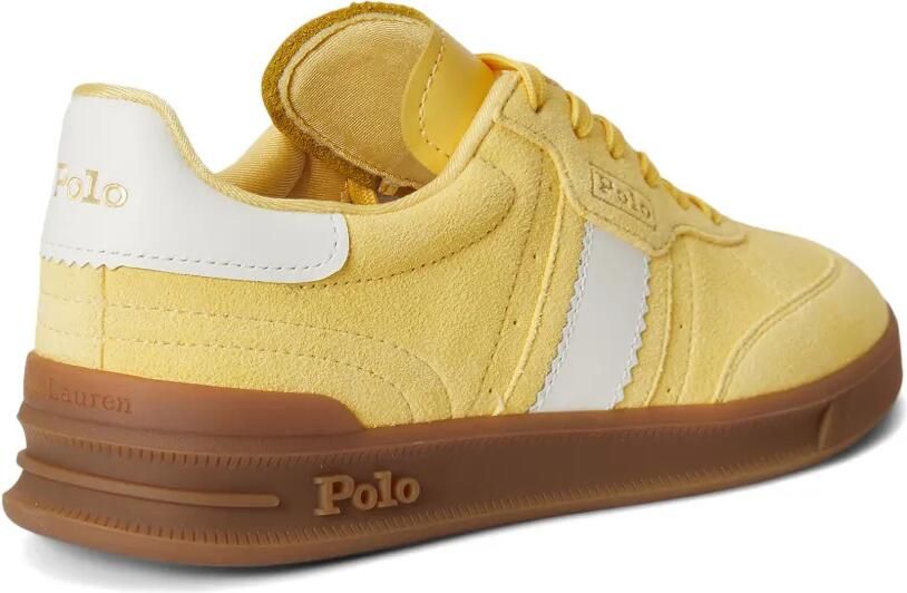 Polo Ralph Lauren Suède leren sneakers met streep Geel - Foto 3
