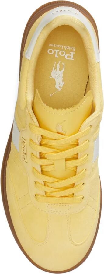 Polo Ralph Lauren Suède leren sneakers met streep Geel - Foto 4