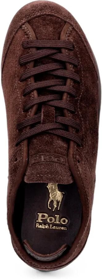 Polo Ralph Lauren Suède sneakers met geborduurd logo Bruin - Foto 4