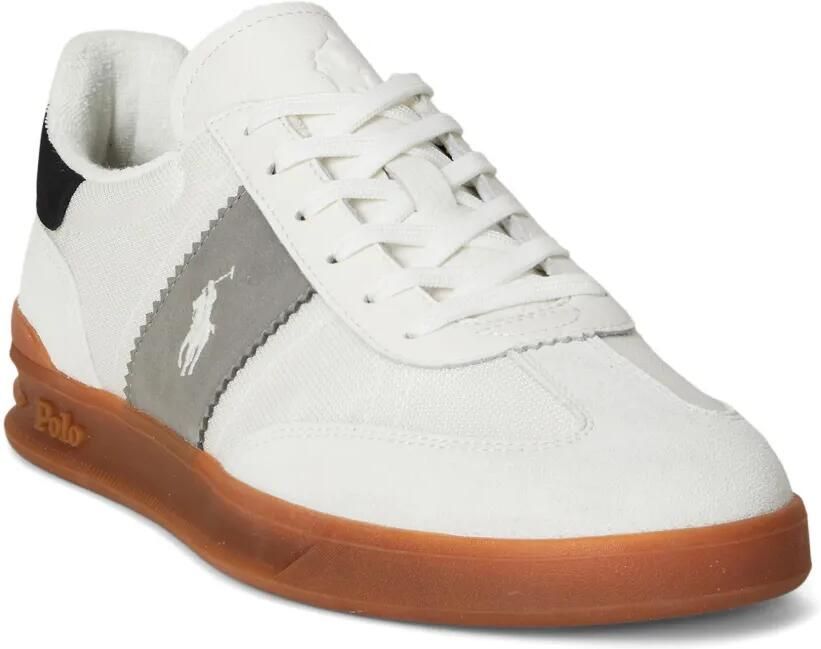 Polo Ralph Lauren Suède sneakers met logodetail Wit - Foto 3