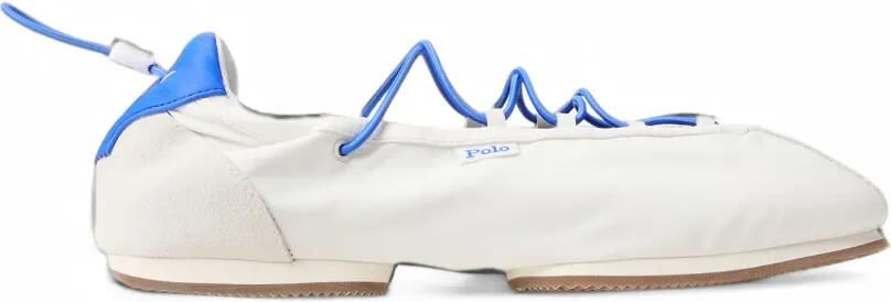 Polo Ralph Lauren suede-trim lace-up sneakers Wit
