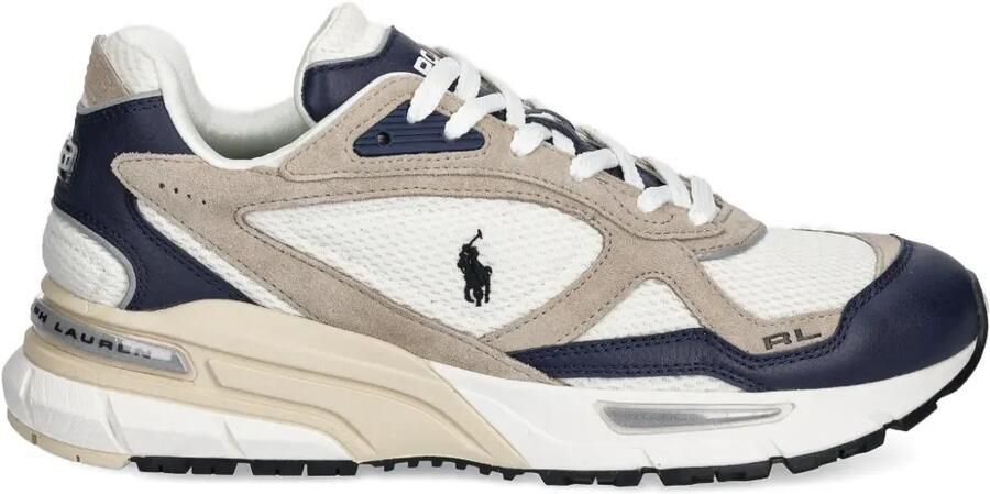 Polo Ralph Lauren Trackster 275 sneakers met leren vlak Wit