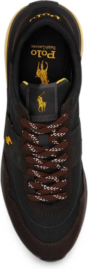 Polo Ralph Lauren Train 89 sneakers met suède vlakken Zwart - Foto 5