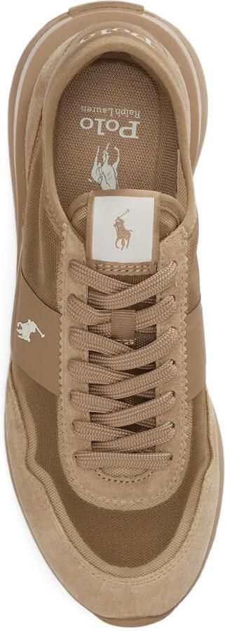 Polo Ralph Lauren Train 89 suède sneakers met mesh Bruin - Foto 5