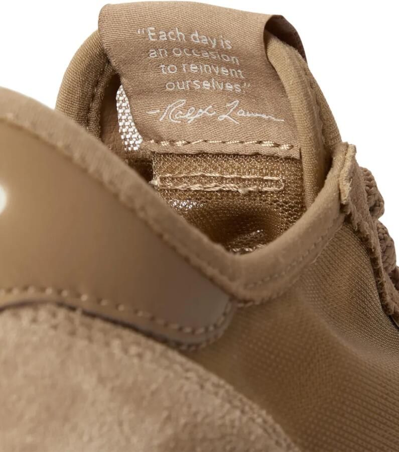 Polo Ralph Lauren Train 89 suède sneakers met mesh Bruin - Foto 2