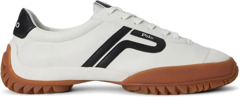 Polo Ralph Lauren Treaded leren sneakers Wit - Foto 4