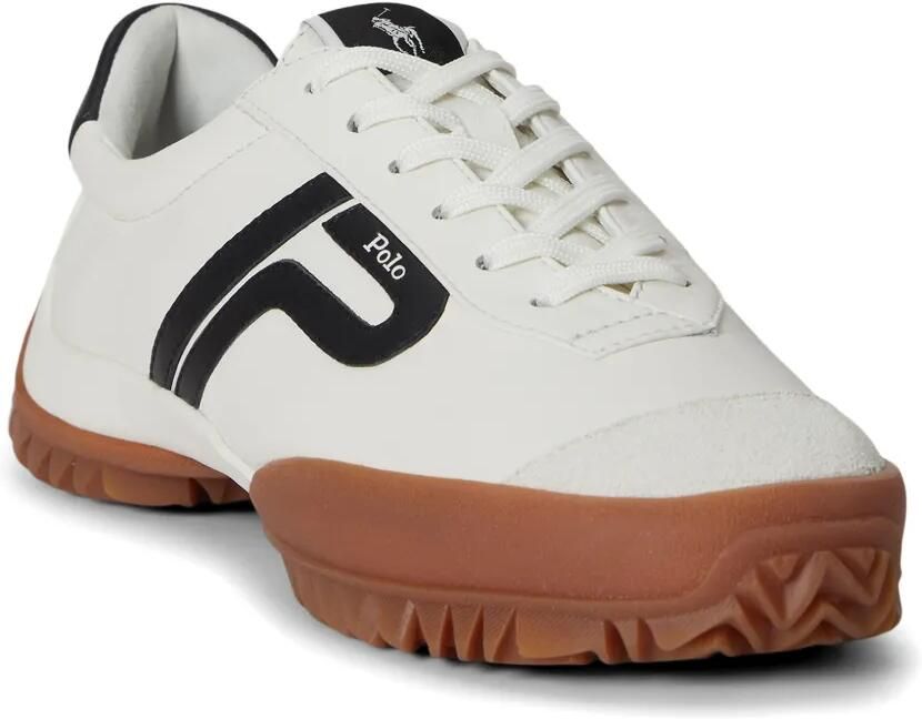 Polo Ralph Lauren Treaded leren sneakers Wit