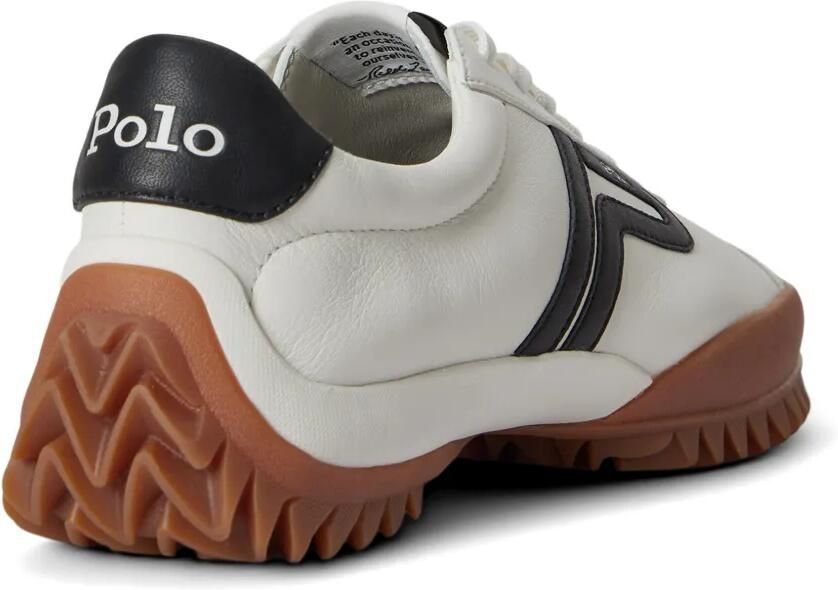 Polo Ralph Lauren Treaded leren sneakers Wit - Foto 3