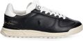 Polo Ralph Lauren Varick leren sneakers met logo-reliëf Zwart - Zwart