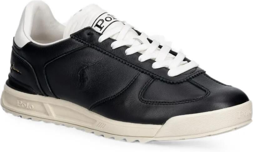 Polo Ralph Lauren Varick leren sneakers met logo-reliëf Zwart - Foto 2