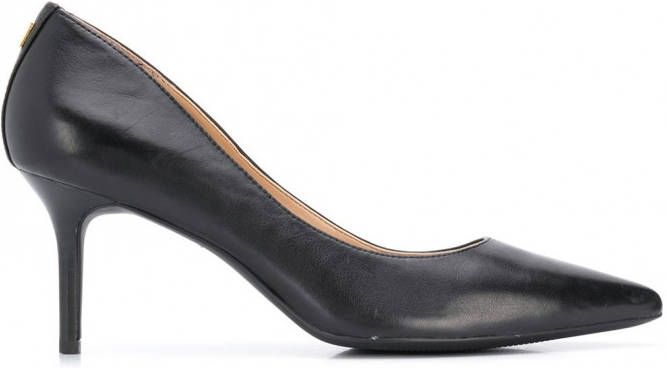 Lauren Ralph Lauren 70 mm kenmerkende leren pumps Zwart