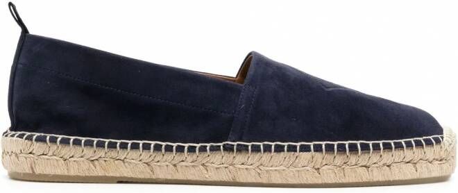 Ralph Lauren Purple Label Espadrilles met geborduurd logo Blauw