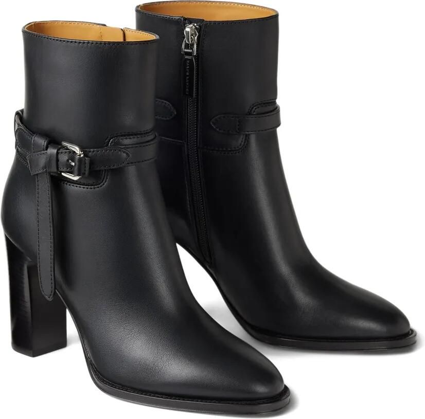 Ralph Lauren Collection 90 mm Donnely laarzen met blokhak en gespbandje Zwart - Foto 2