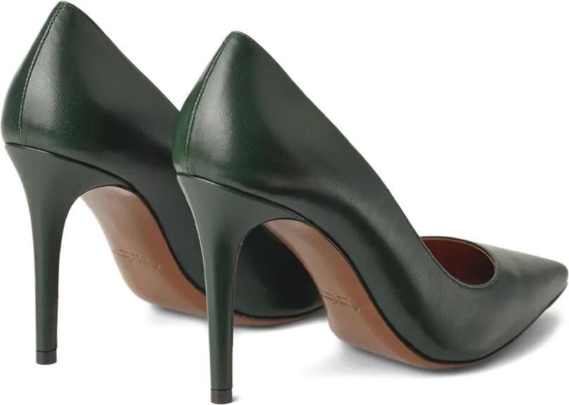 Ralph Lauren Collection 95 mm Celia stiletto pumps met puntige neus Groen - Foto 4