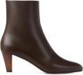Ralph Lauren Collection Bernice leren enkellaarzen Bruin - Bruin