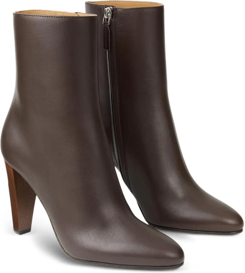 Ralph Lauren Collection Bernice leren enkellaarzen Bruin - Foto 2