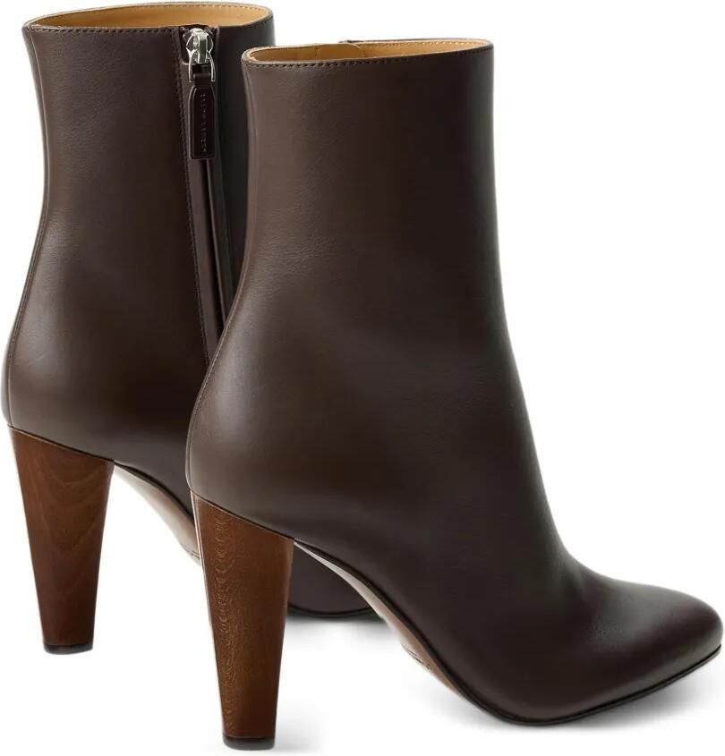 Ralph Lauren Collection Bernice leren enkellaarzen Bruin - Foto 4