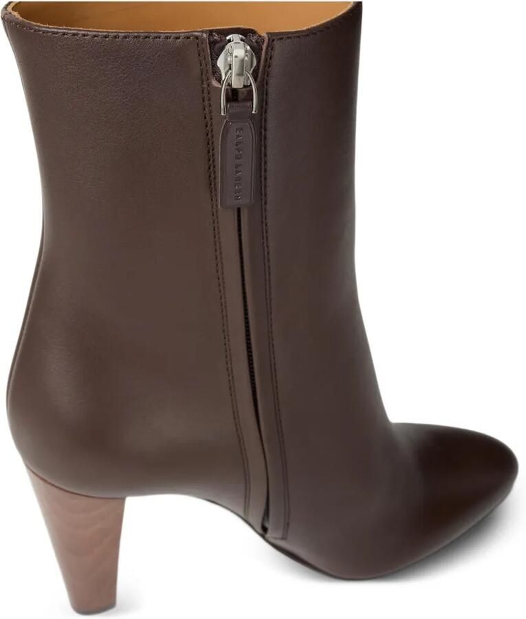 Ralph Lauren Collection Bernice leren enkellaarzen Bruin - Foto 3