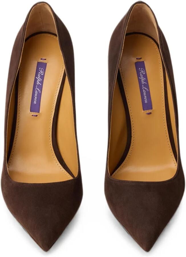 Ralph Lauren Collection Celia pumps met puntige neus Bruin - Foto 3