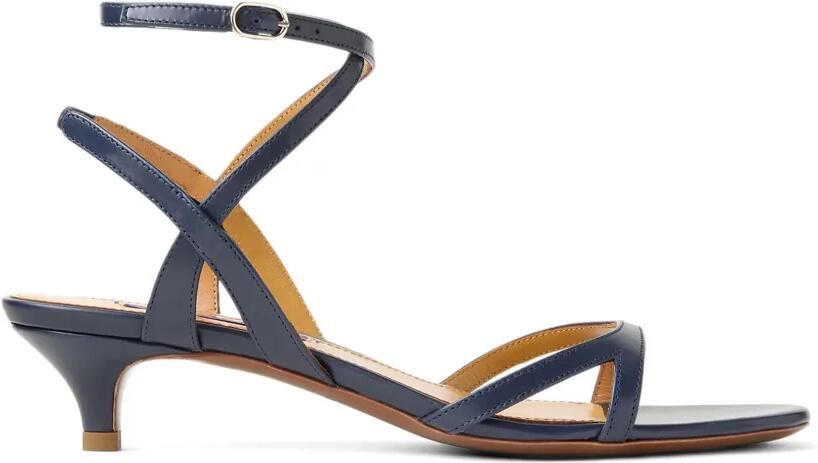 Ralph Lauren Collection Clarke sandalen met gekruiste bandjes Blauw