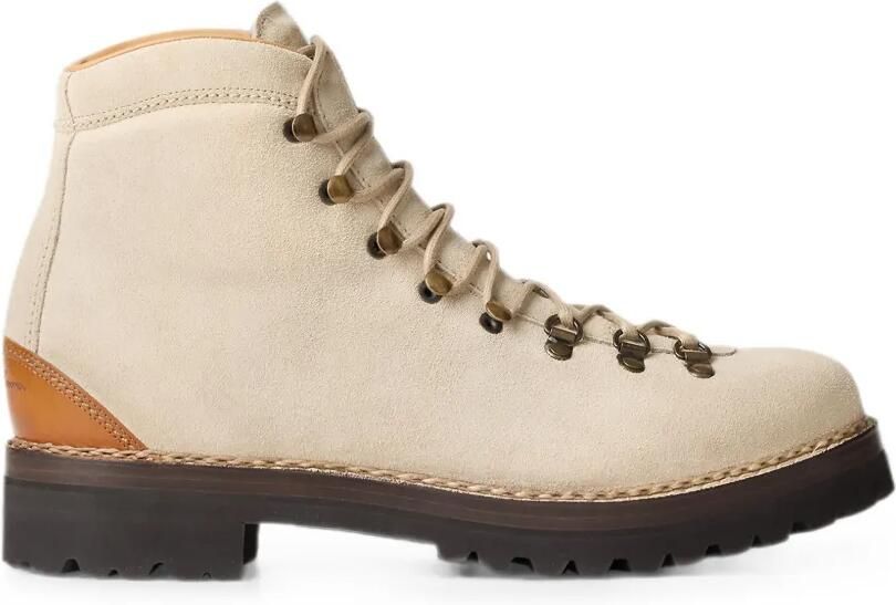 Ralph Lauren Purple Label Darrow suède wandellaarzen Beige