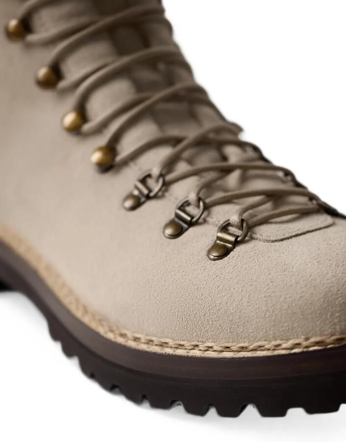 Ralph Lauren Purple Label Darrow suède wandellaarzen Beige - Foto 2