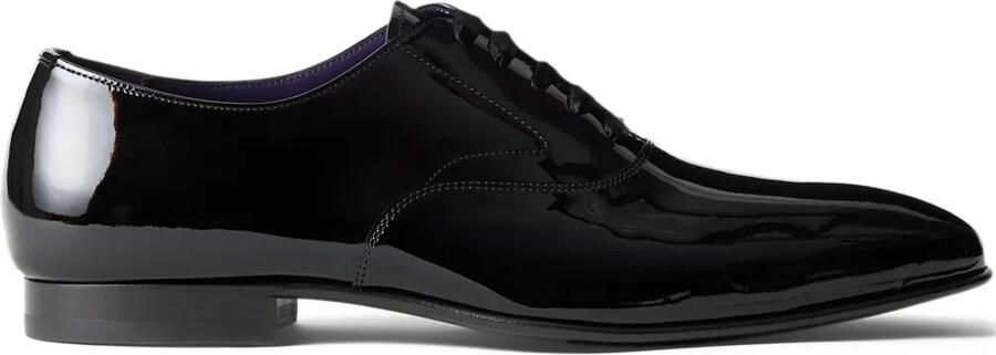 Ralph Lauren Purple Label Paget leren derby schoenen Zwart