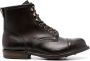Ralph Lauren RRL Bowery leren veterlaarzen Bruin - Thumbnail 1