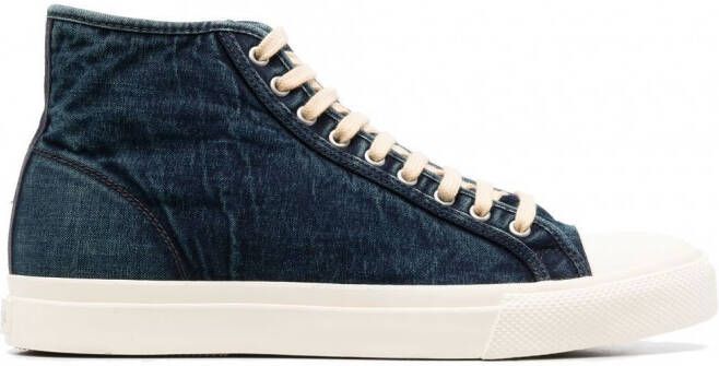 Ralph Lauren RRL Mayport high-top sneakers Blauw