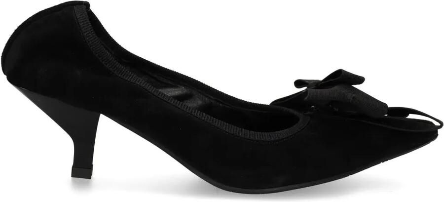 Ras 50 mm pumps met kitten-hak en strikdetail Beige